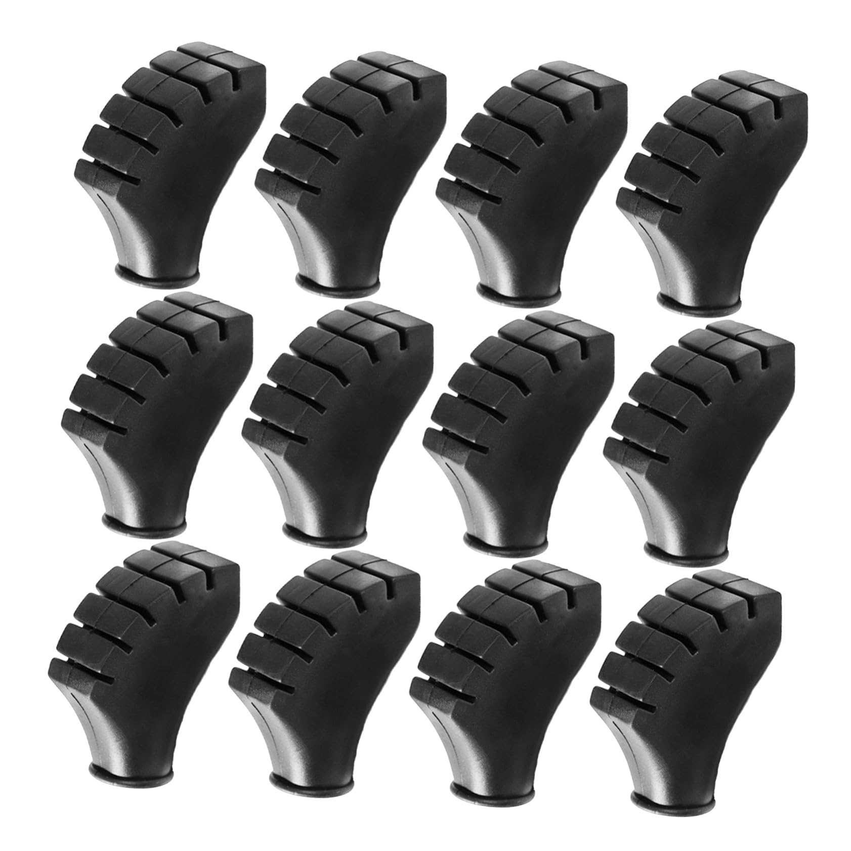 Anneome 12piezas Funda de Goma para Pies de Bastones de Senderismo Puntas de Repuesto Accesorios para Trekking Camping y Escalada