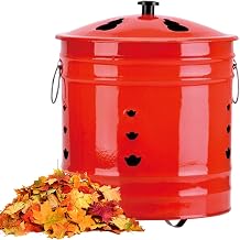 Burn Barrel Incinerator Can Metal Garden Fire Pit Cage Yard Debris Furnace Burning Bin Bucket,26cmx26cm