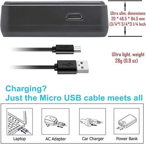 Miniatura 2 de Kastar Cargador USB dual LCD para Qumox BAT-412 y SJCAM SJ500X Elite SJCAM SJ6000 SJCAM SJ7000 SJCAM SJ8000 SJCAM SJ9000 Pruveeo DV200 Cámara de