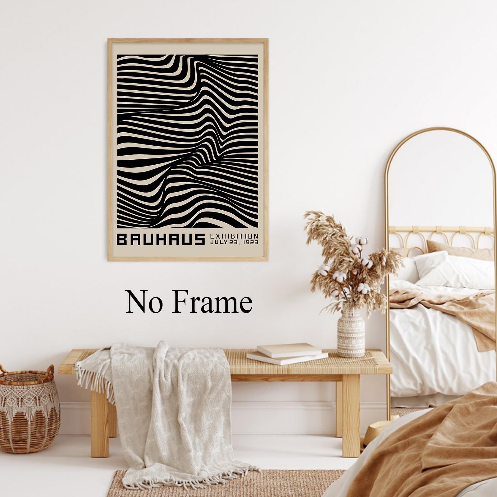 Amazon.com: Bauhaus Art Print Black and White Neutral Picture Mid