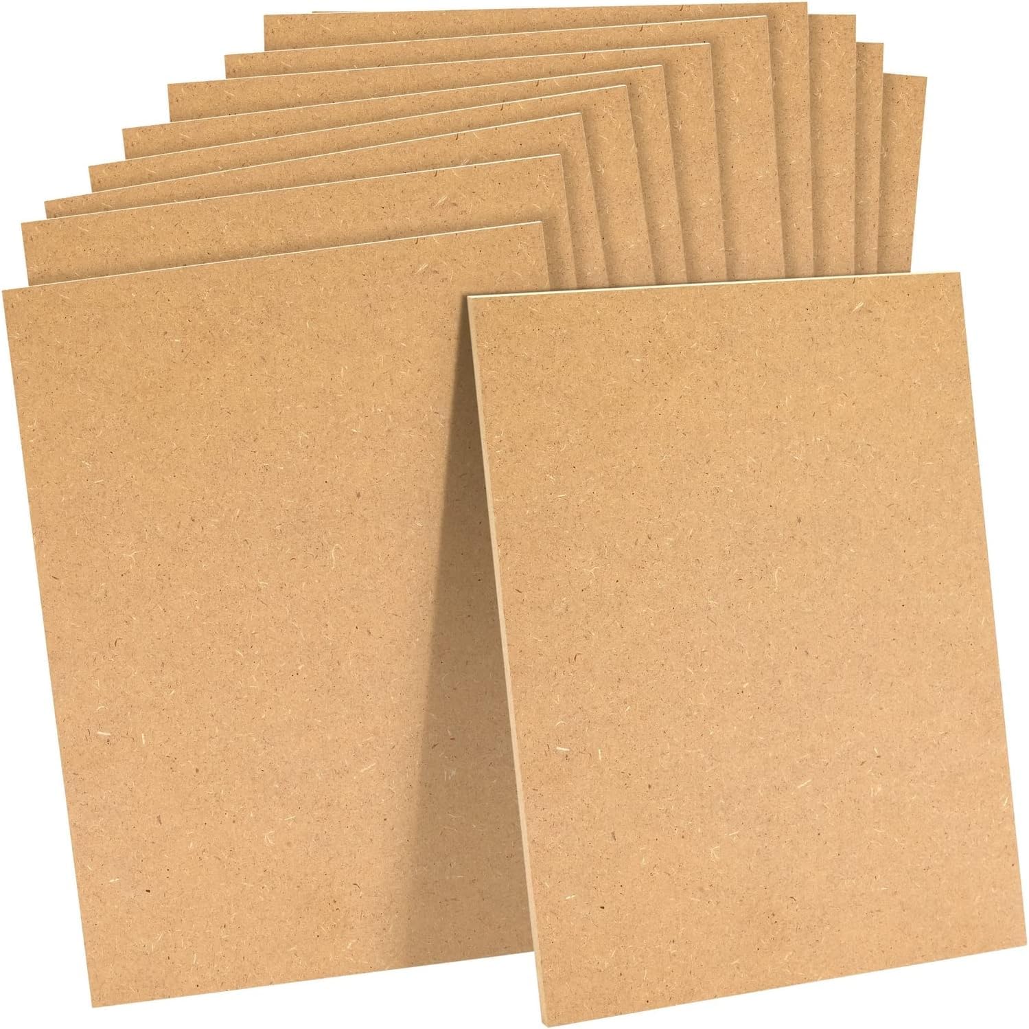 Rubik Pack of 15 MDF Board Sheets 1mm Thick for Arts and Crafts Painting A4 Size 30x21cm - Brown