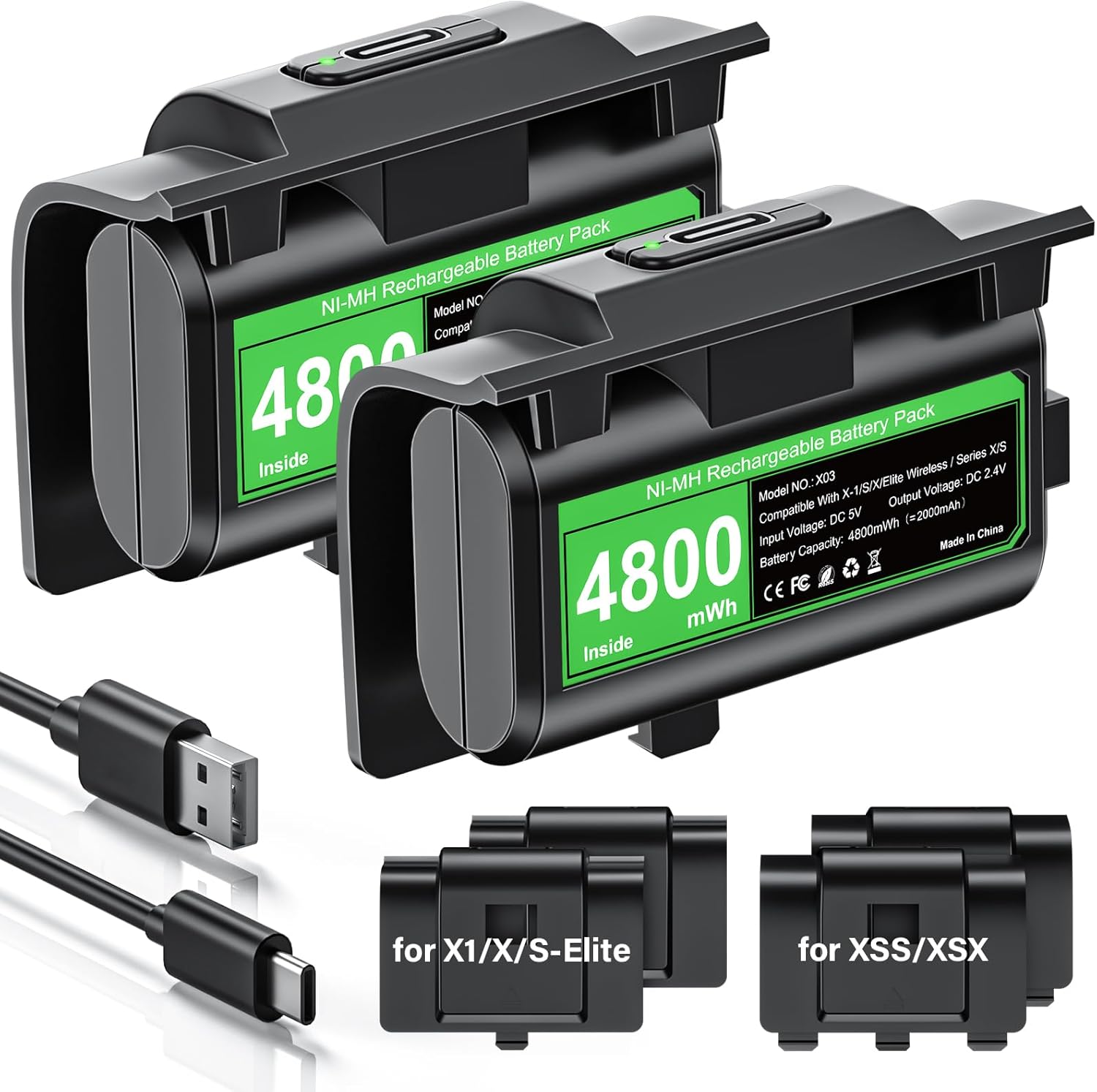 Rechargeable Controller Battery...