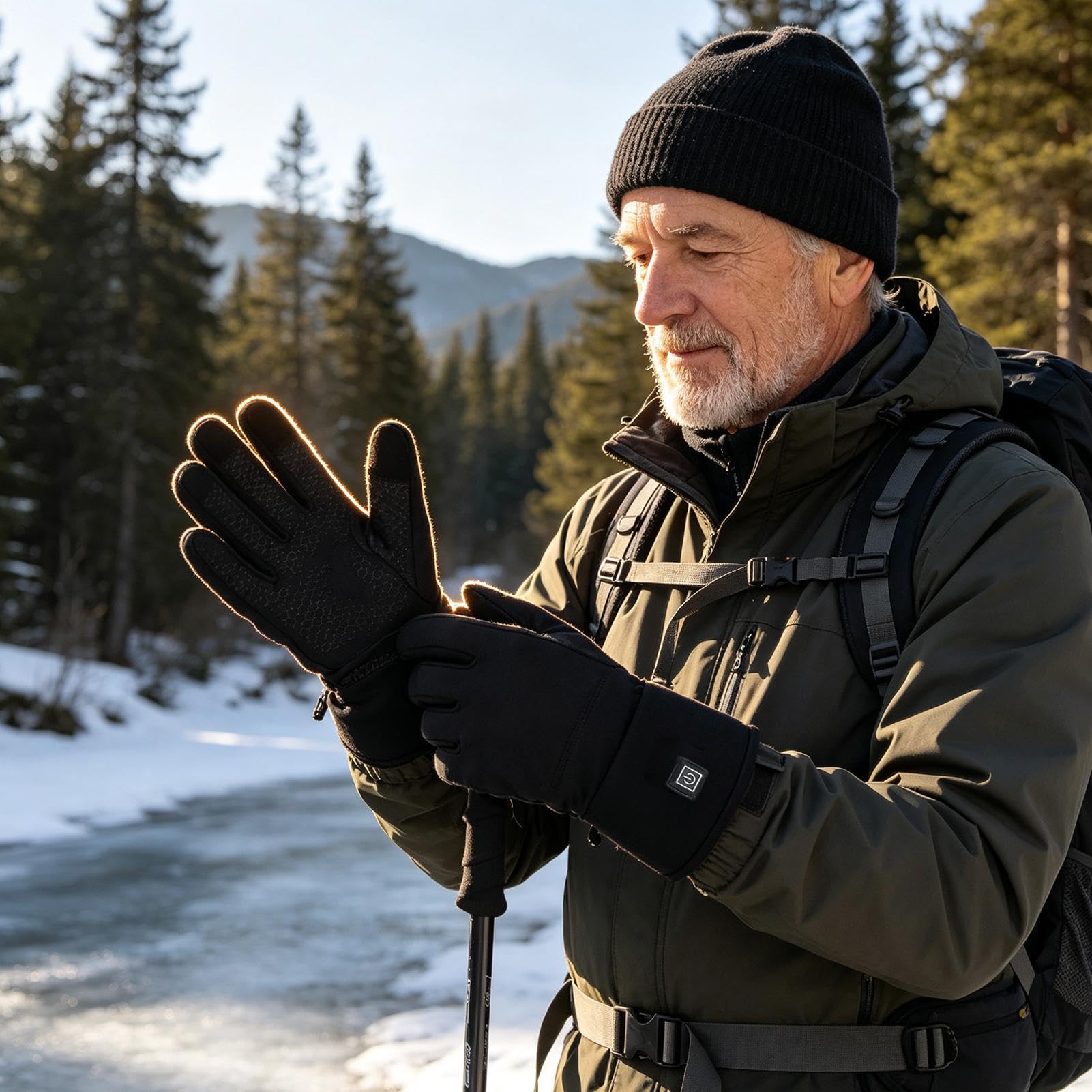 Guantes Interiores Calefactables para Hombre Calentador de Manos Recargable