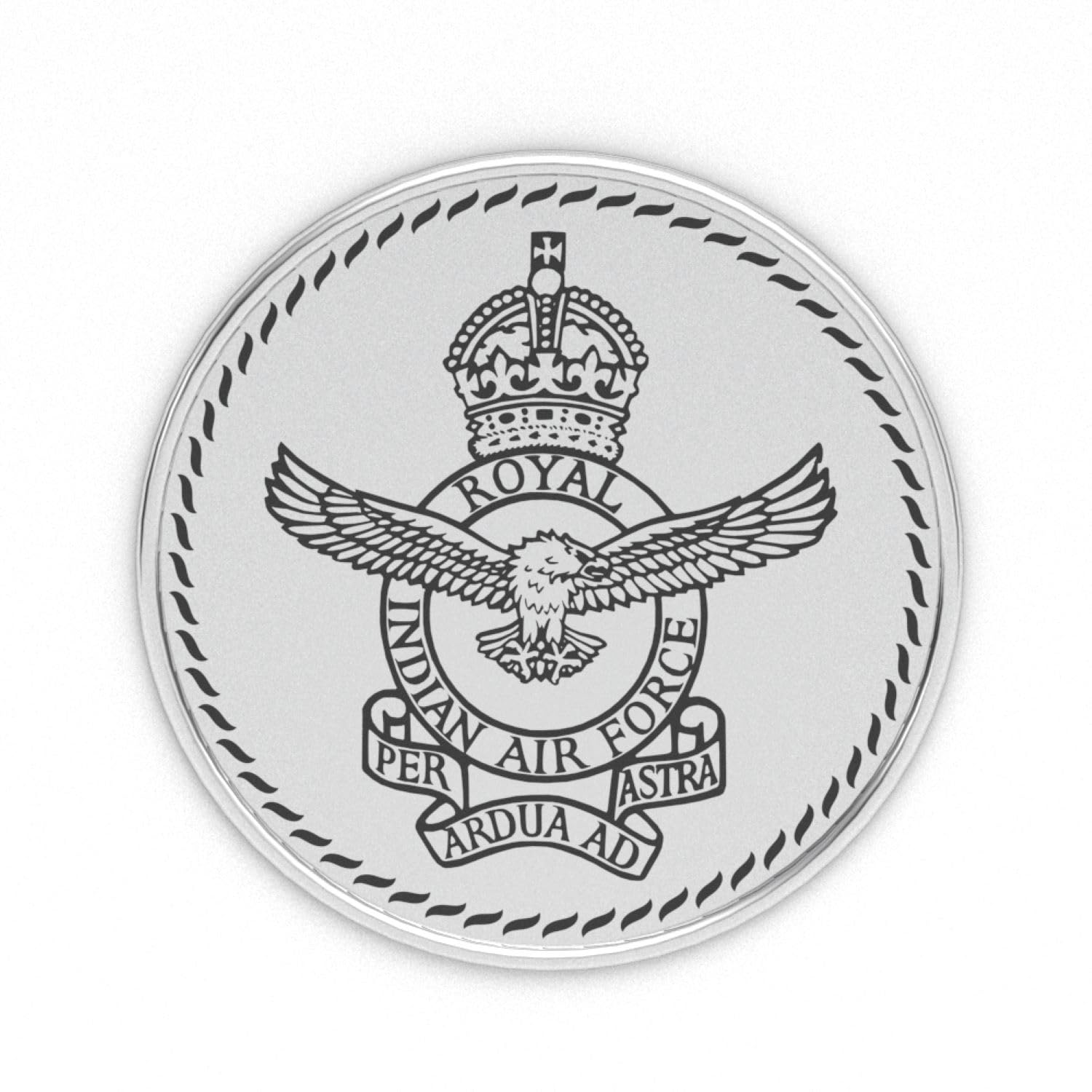 AuGrav Jewels Airforce 999 Pure Silver Coin 10g - Salute Air Force Heroes Honoring the Guardians of the Sky
