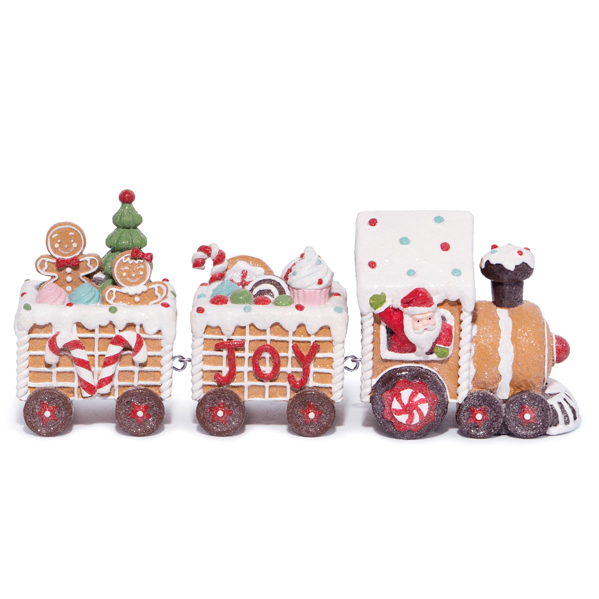 Train en pain d'épices Hodao figurine de Noël décorative pour centre de table