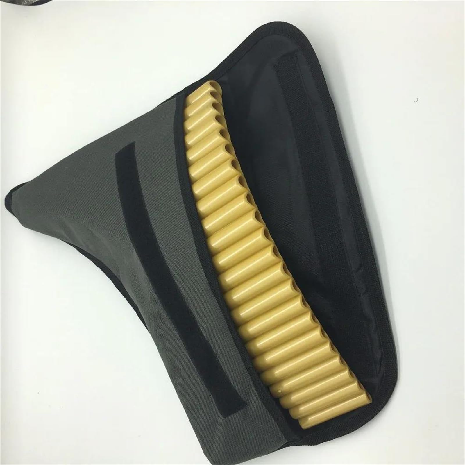 Flauto di Pan in plastica ABS 22 tubi G chiave | Oro for la pratica quotidiana, le esibizioni sul palco e la registrazione musicale(Golden Left Hand)