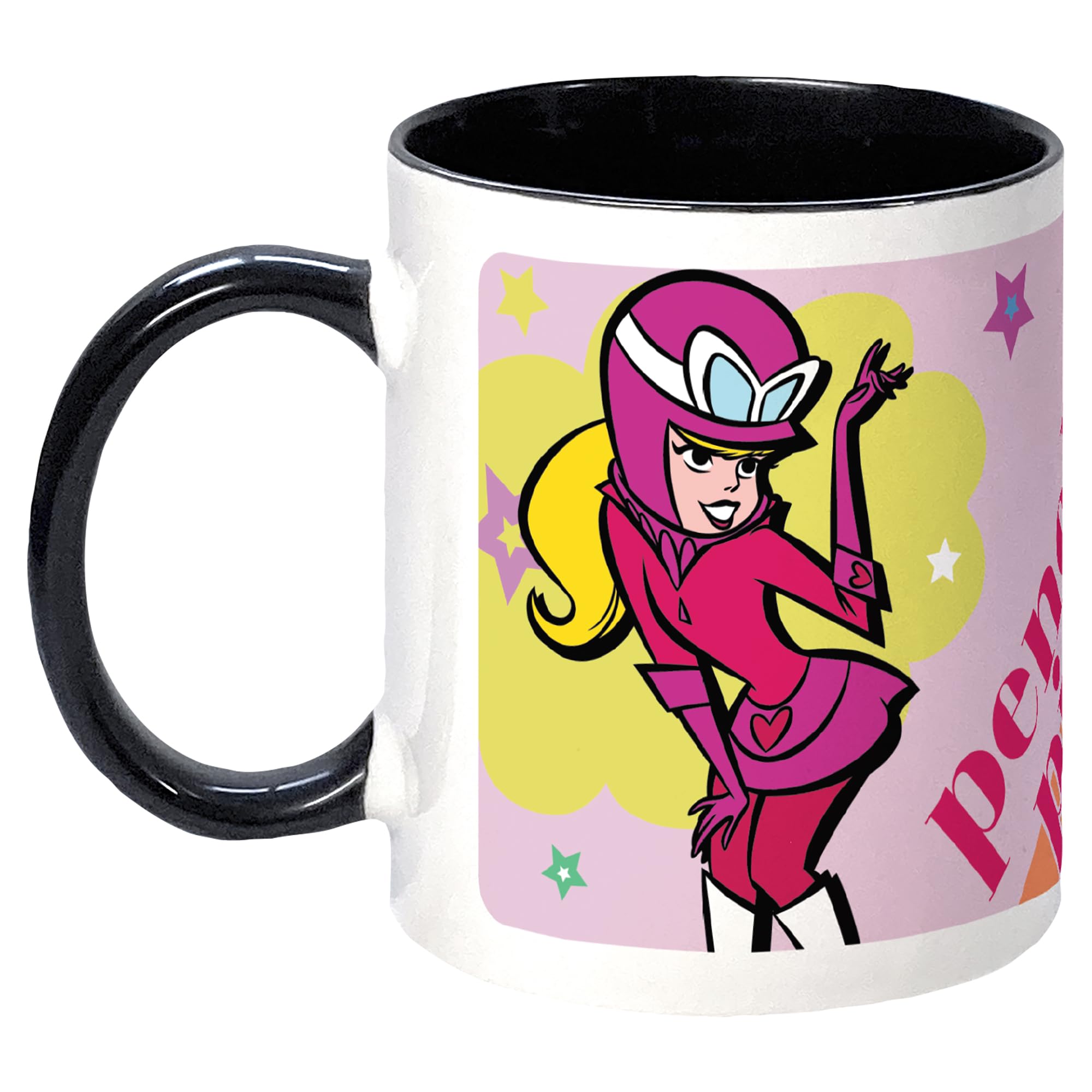 Pop Art Products White Penelope Pitstop Mug, Ceramic, 250Ml