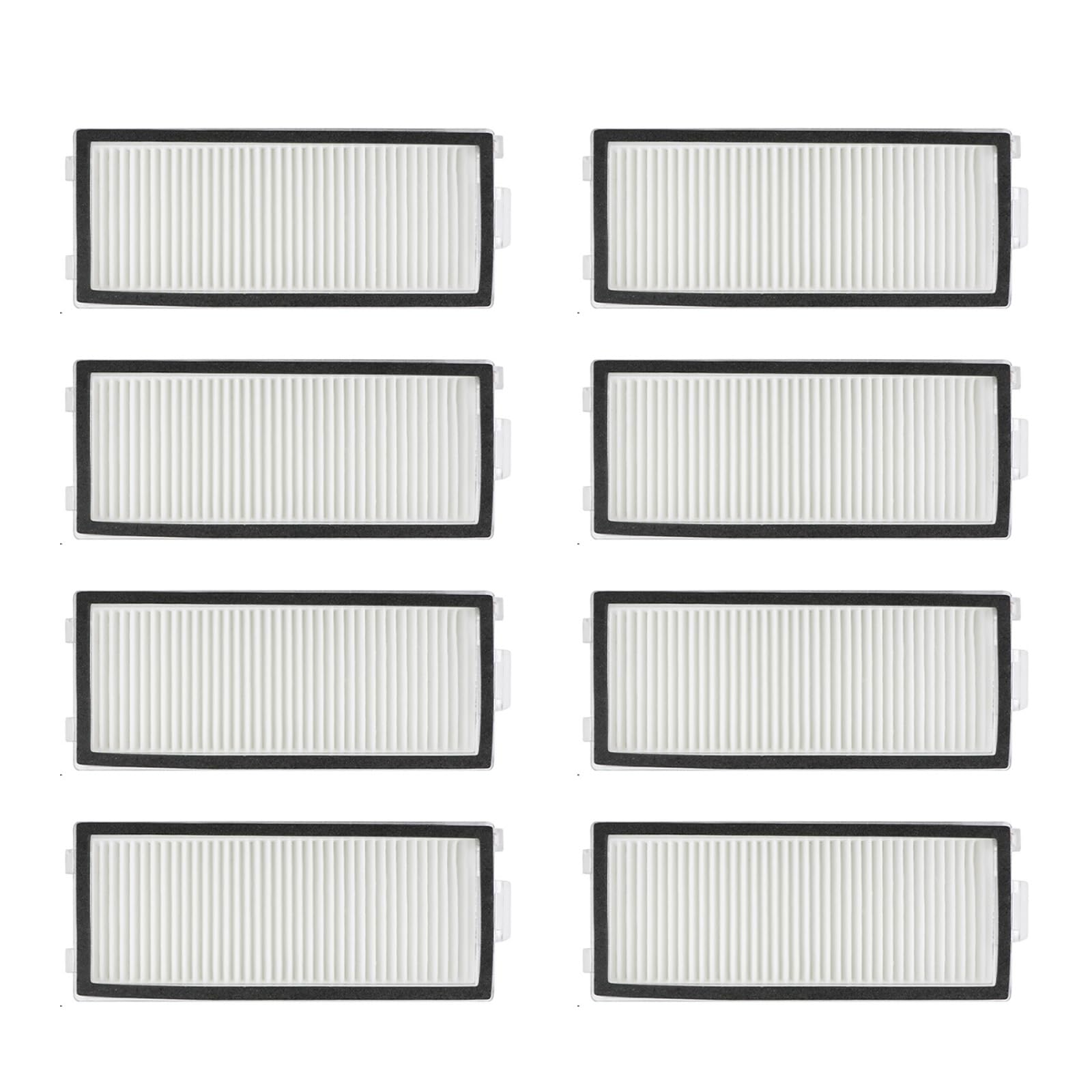 8 Stück HEPA-Filter kompatibel mit Roborock Qrevo/Saros Z70 - Waschbarer Ersatzfilter Set für S7/S7+/S8 Pro Ultra Saugroboter, Nicht für andere Modelle (Allergiker geeignet)​