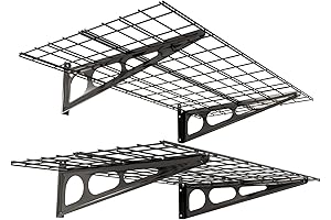 FLEXIMOUNTS 2-Pack Garage Shelf Wall Mount