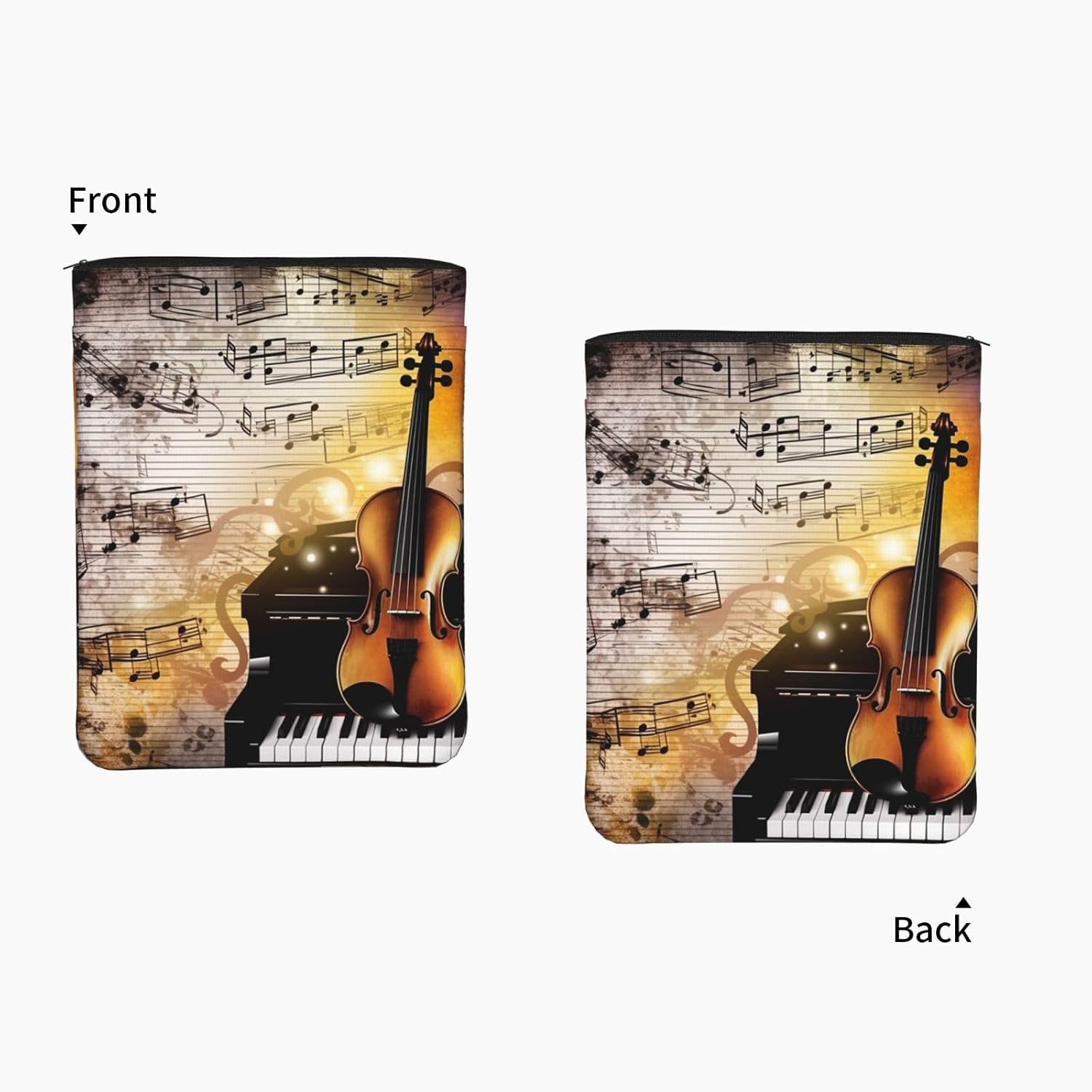 Waterproof Book Sleeve with Zipper & Front Pocket Book Cover Protector image 2