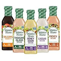 Vista 23 de Walden Farms Paquete variado de aderezos para ensalada – Ranch & Honey Dijon – Sin calorías, sin gluten, bajo en carbohidratos, apto para dieta