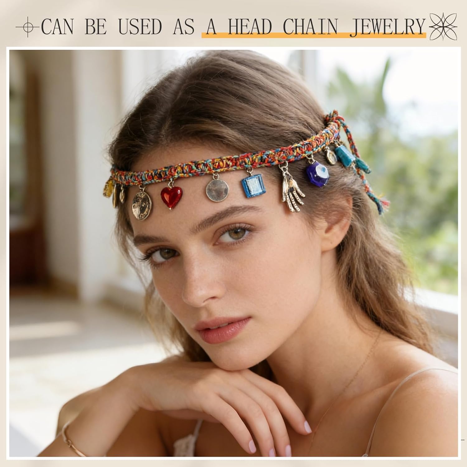 2026 New Chain Beaded Rope Bag Charms Braided Keychain, Beaded Woven Head Strap Lanyard, Rhinestone Purse Charms Bag Extender Chain for Bag Purse Accessories for Women - Image 5