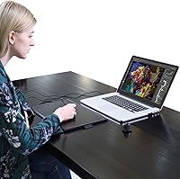 Vista 8 de HUION Inspiroy H1060P - Tableta de dibujo gráfico con sensibilidad a la presión 8192, lápiz capacitivo sin batería y 12 teclas de acceso rápido