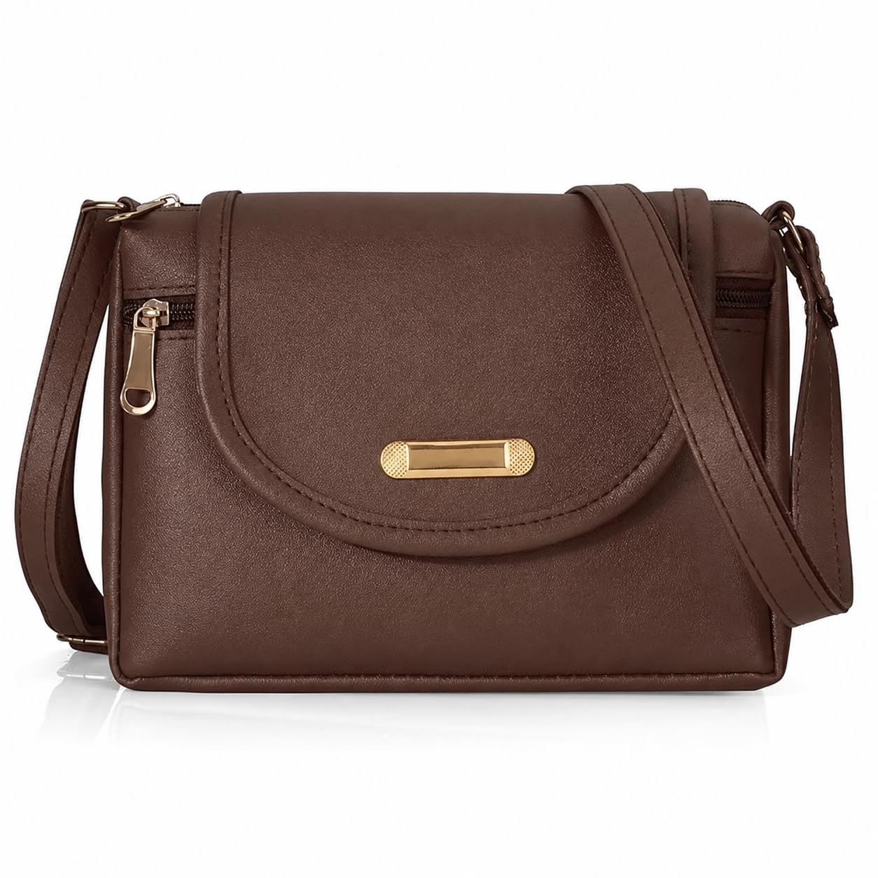 J I ACCESSORIES Women’s Stylish Crossbody Sling Bag – Elegant PU Leather Small Shoulder Purse with Adjustable Strap – Casual & Travel Handbag-image-13