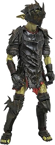 Miniatura 2 de Diamond Select Toys The Lord of the Rings Series 3 - Figura de acción Orc Deluxe de 7 pulgadas con accesorios y múltiples puntos de articulación