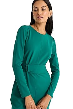 MAGGY LONDON ★ 無駄を削ぎ落としたシルエット Collared ドレス Amazon.com: Maggy London Women's Elegant Knee-Length Sheath