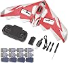 WINH RC Plane, Remote Control Airplane Powerful 2.4Ghz EPP Foam Non Deform 2 Channels Non Interference with LED Light for Play (3 Battery)
