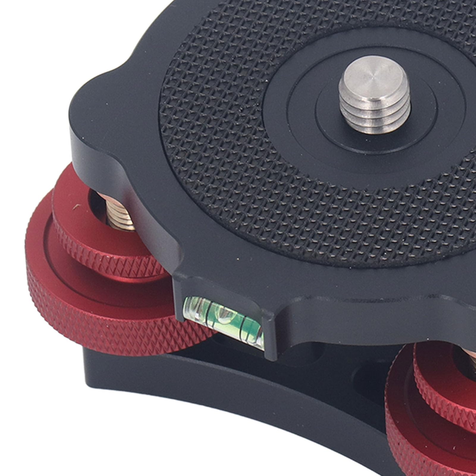 Cryfokt Regolazione Orizzontale Base della Testa del Treppiede Livella a Bolla Livellatore per Fotocamera Lega di Alluminio Leggero per la Fotografia All'aperto