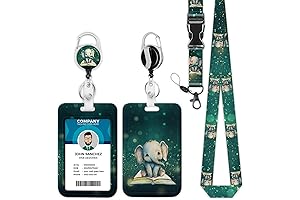 Adorable Elephant Retractable Badge Holder for Effortless Access