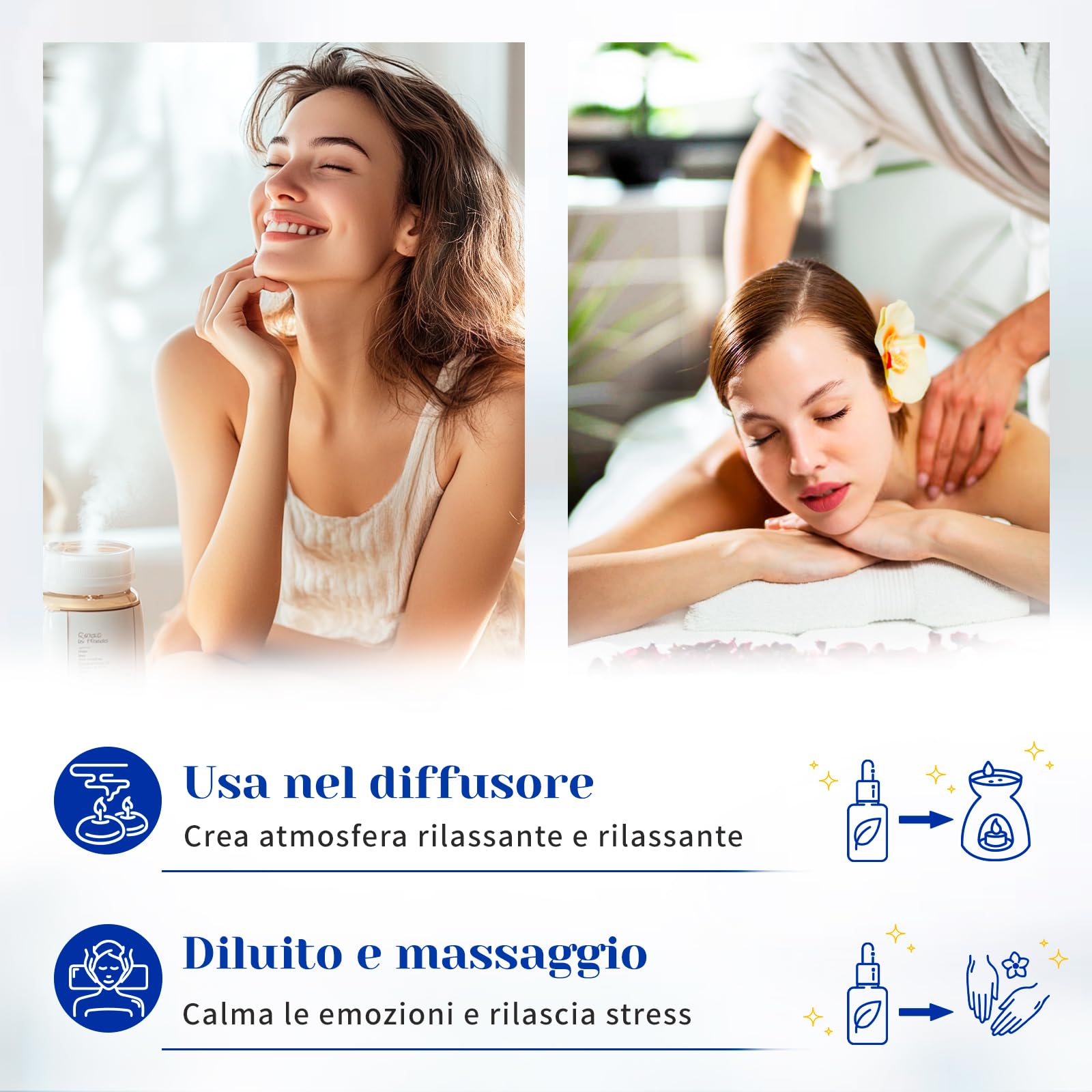 HIQILI Olio Essenziale di Bergamotto per Pelle, Diffusore e Deodorante, 100% Puro e Naturale - 100ml
