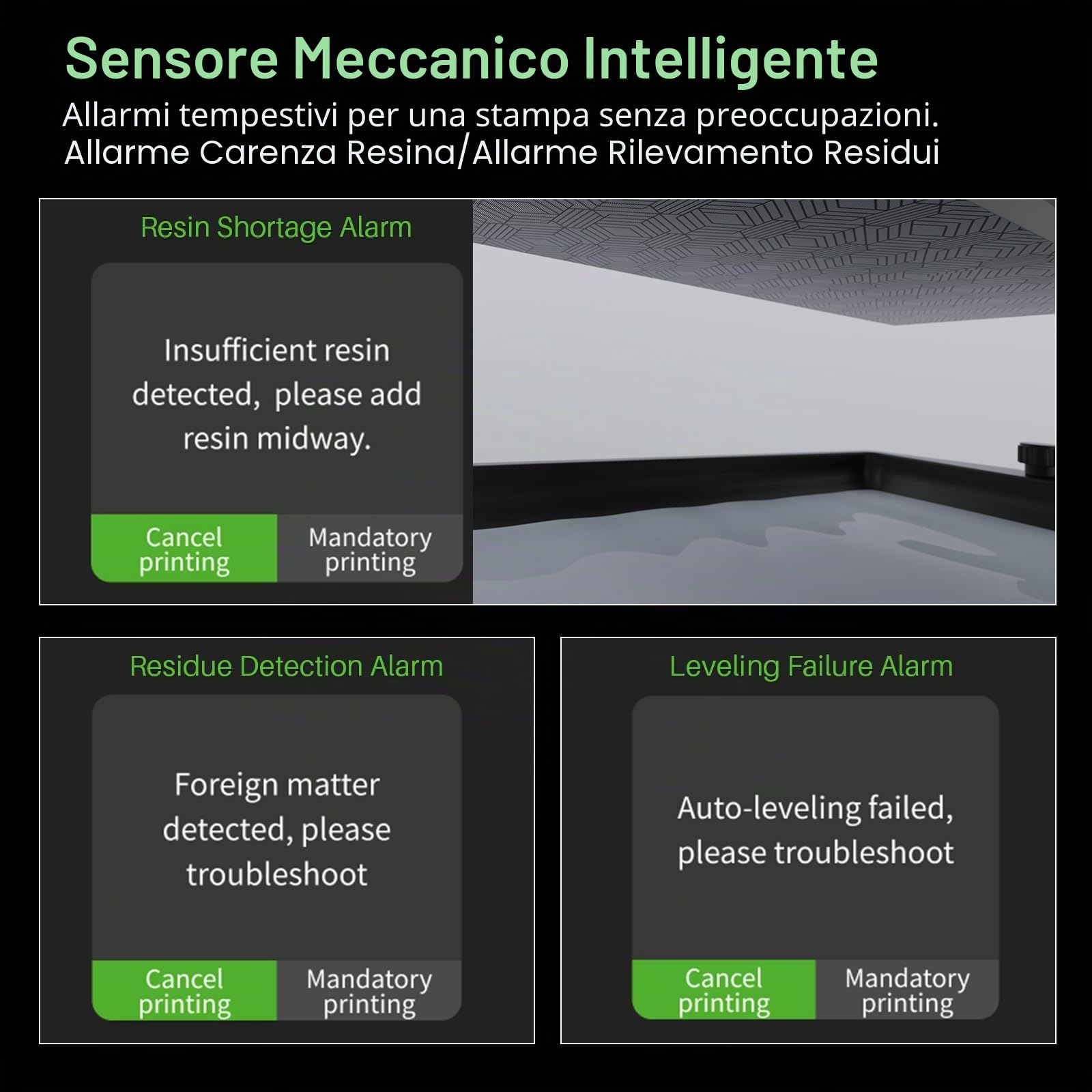 ELEGOO Mars 5 Stampante 3D Resina, LCD Mono da 6,6" 4K, Protezione dal Surriscaldamento, Sensore Meccanico Intelligente, Livellamento Automatico, Dimensioni di Stampa 5.91 x 5.65 x 3.53 Pollici
