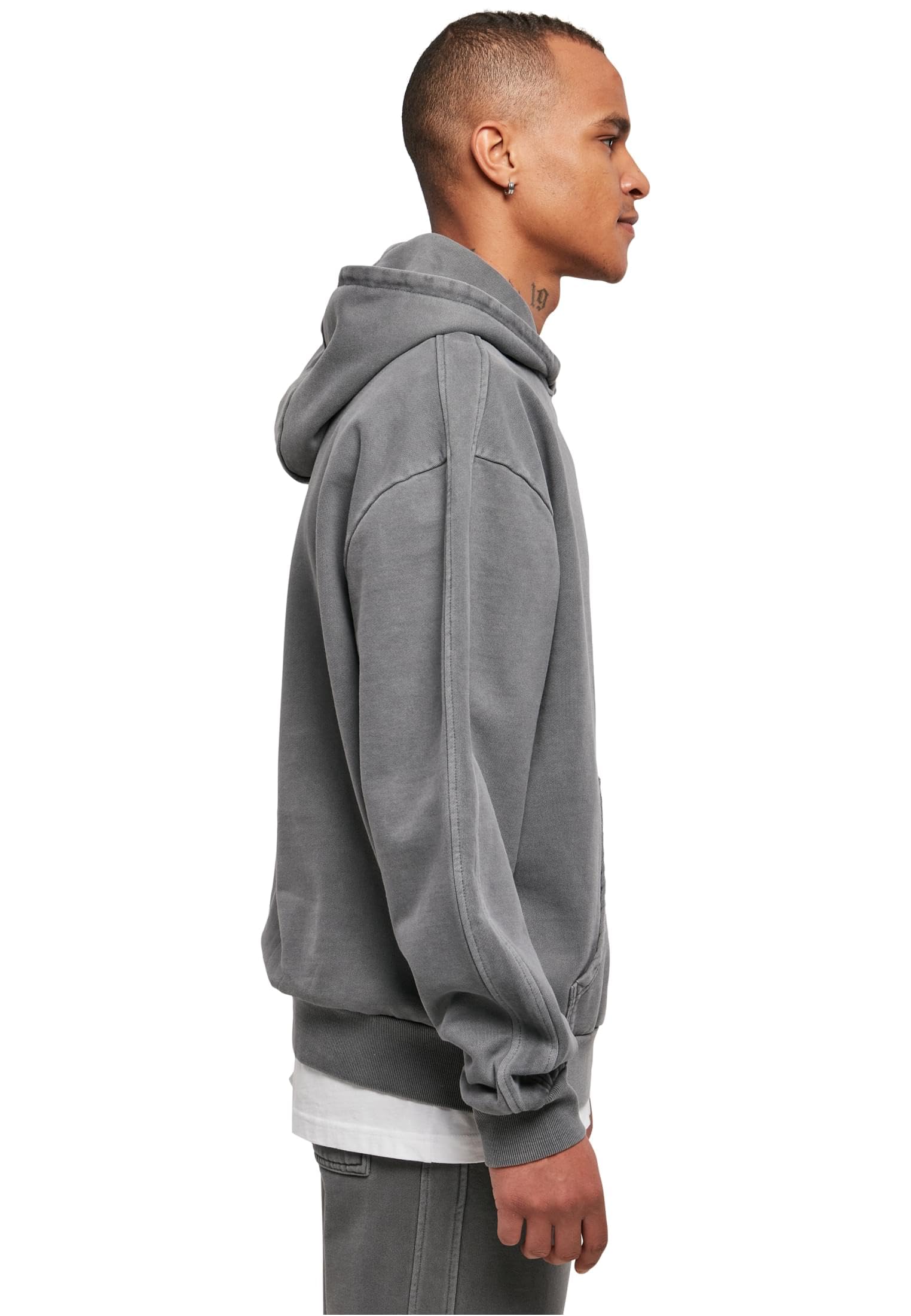 Urban Classics Felpa con Cappuccio Heavy Terry Garment Dye Maglia di Tuta Uomo (Pacco da 1)