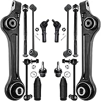 Vista 90 de Detroit Axle - Kit de suspensión frontal de 15 piezas para Jeep Grand Cherokee 99-04 1999 2000 2001 2002 2003 2004, brazos de control superior e