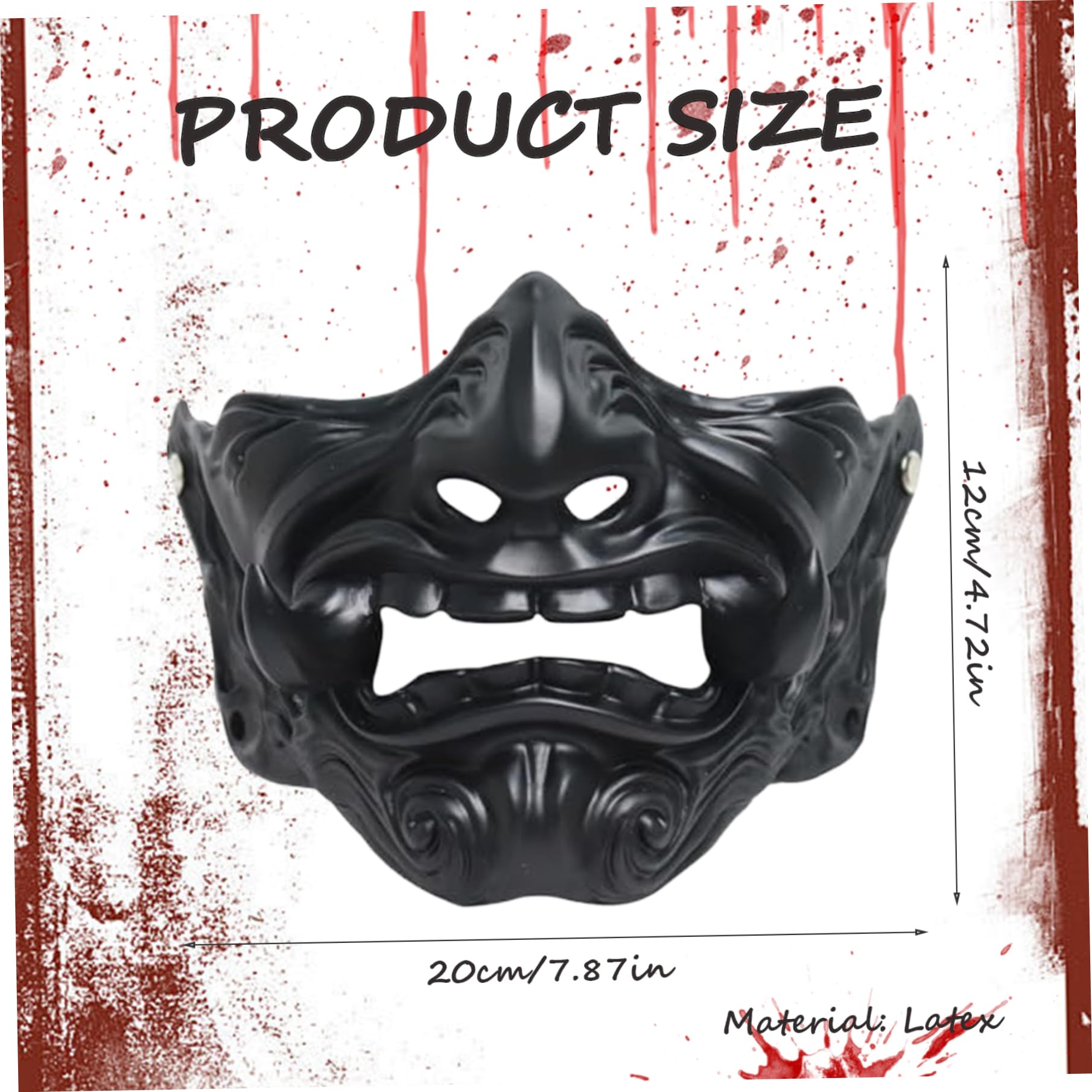 Amazon.com: XJKLBYQ Halloween Costume Masks,Japanese Latex Hannya
