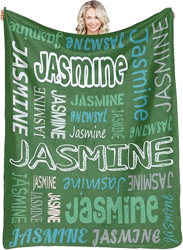 Dr.TOUGH Manta personalizada para bebé con nombre, manta de franela personalizada para niños y adultos, regalos de cumpleaños de Navidad