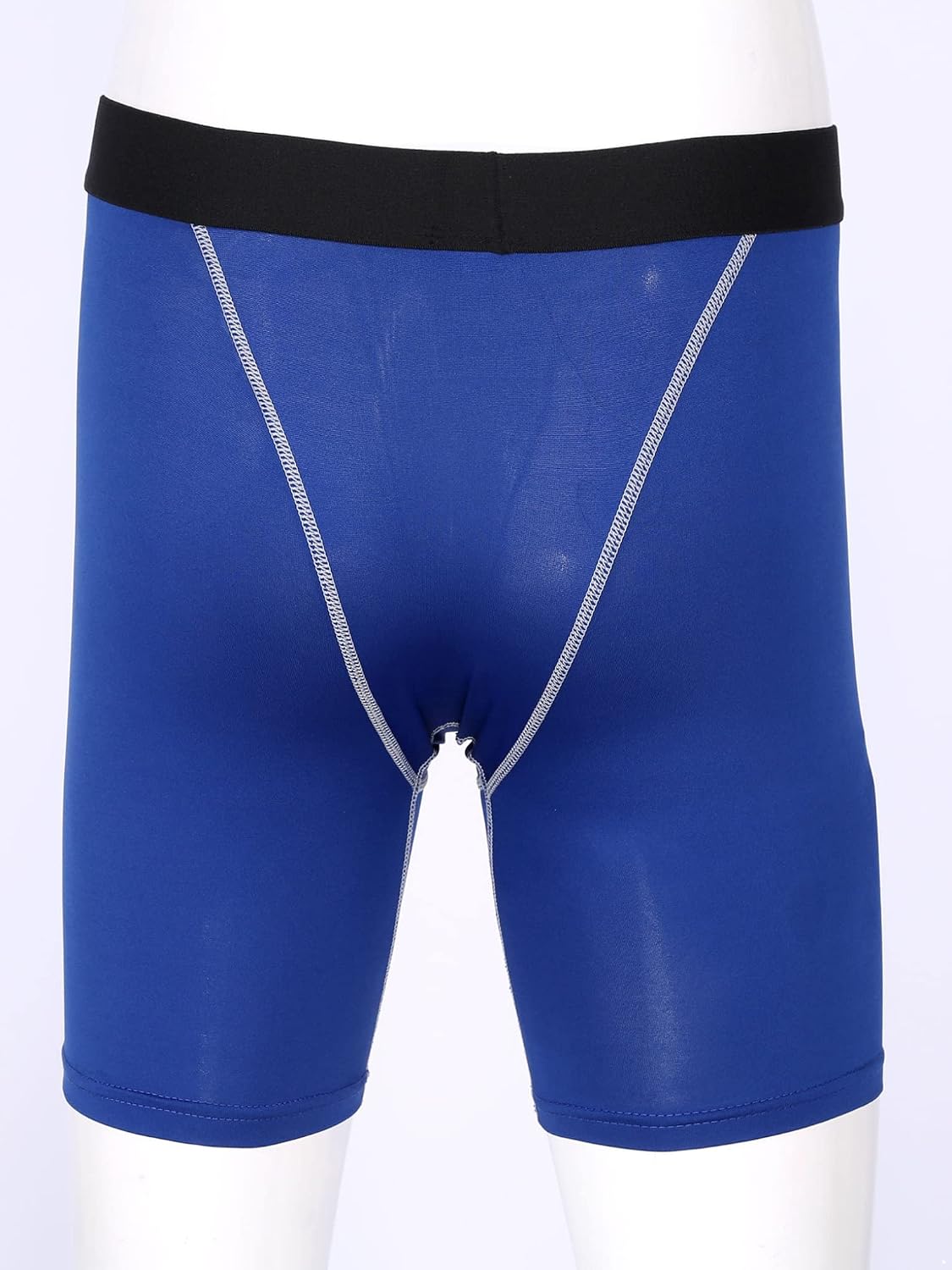 Hansber Men's Compression Boxer Briefs Athletic Underwear Stretchy Slimming Gym Swimming Sports Shorts