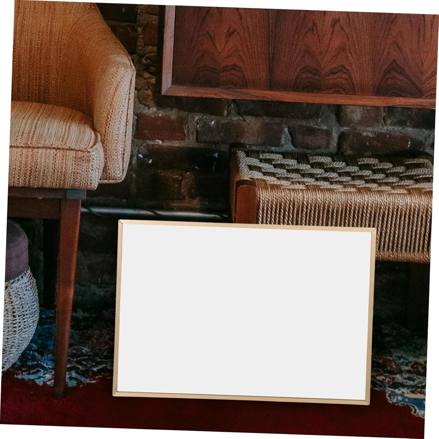 Garneck Versatile Floor Standing Mirror Aluminum Frame for Shoes Makeup for Home Store