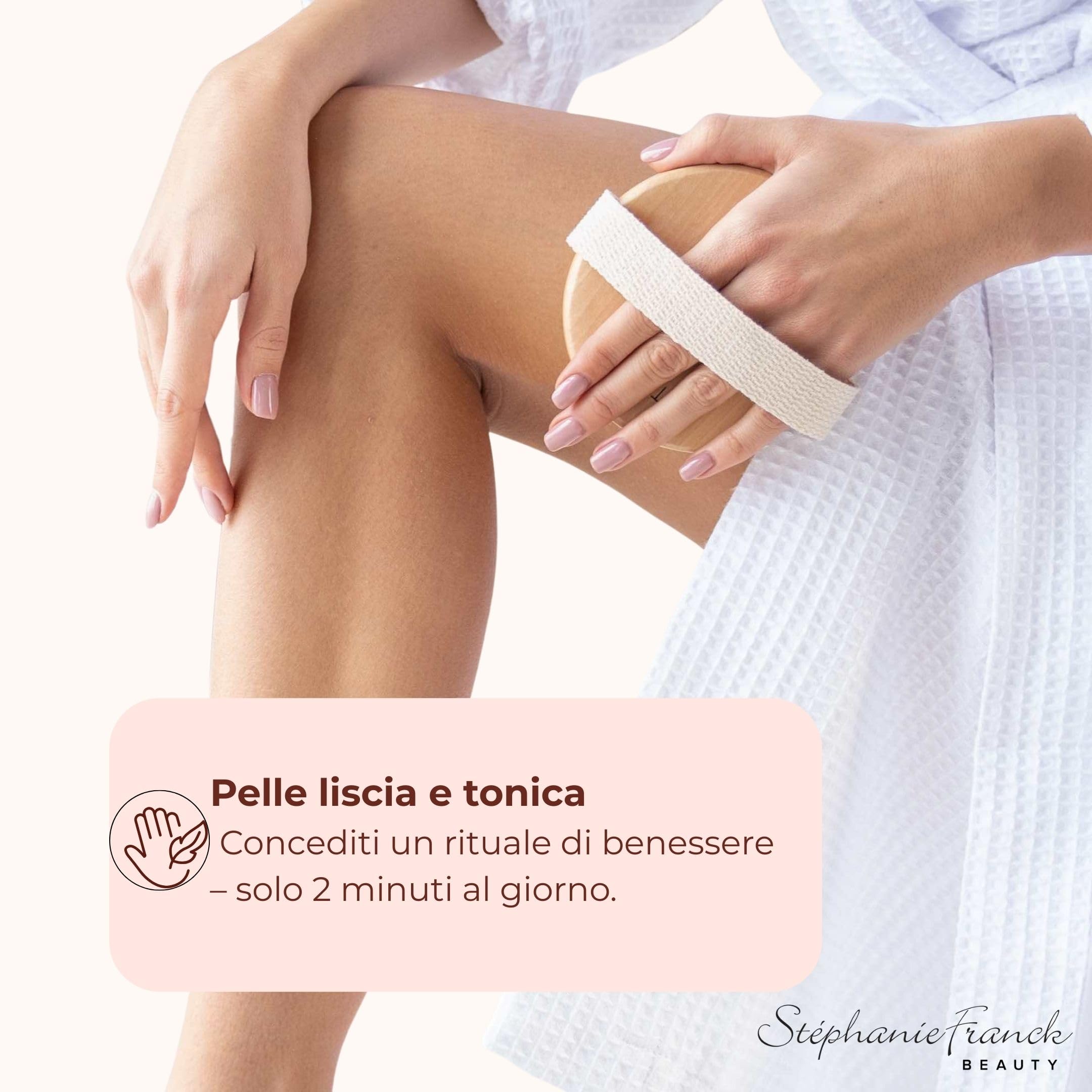 Set Spazzole Corpo e Viso per Spazzolatura a Secco - Esfoliante Naturale con Setole Morbide e Dure - Legno Naturale - Pelle Liscia e Tonica - Idea Regalo Donna e Uomo