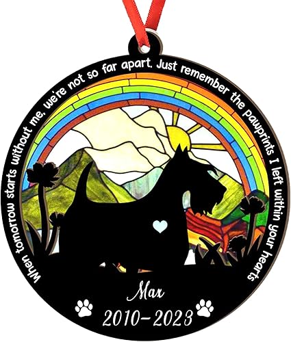 Miniatura 115 de Adorno de atrapasoles de setter irlandés personalizado, adorno de Navidad de Setter irlandés, regalo para perro amante, setter irlandés