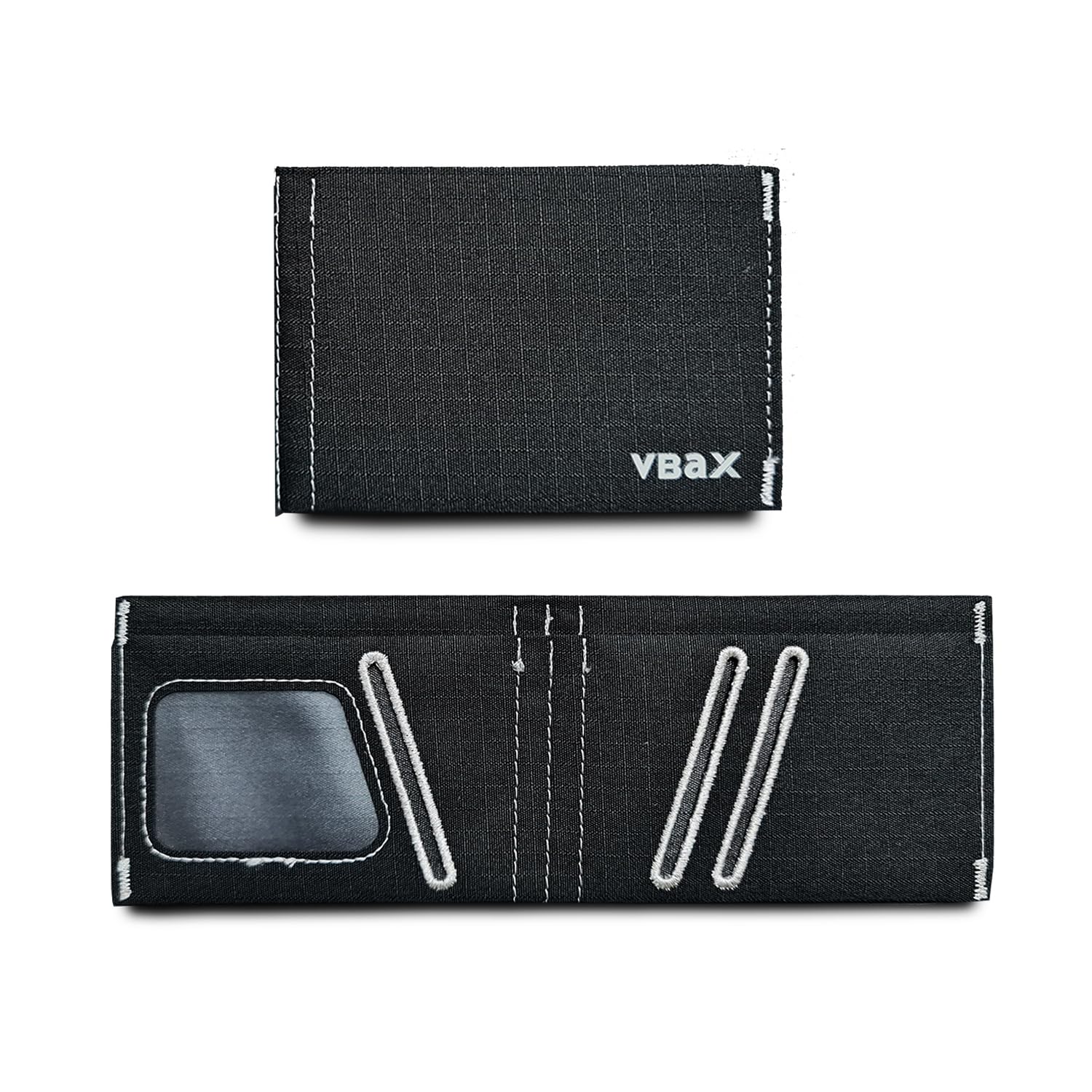 Minimalist RFID Blocking Slim Wallet for Men – Waterproof Microfiber Front Pocket Bifold Card Holder – Holds 10 Cards & Cash (Arctic Edition)