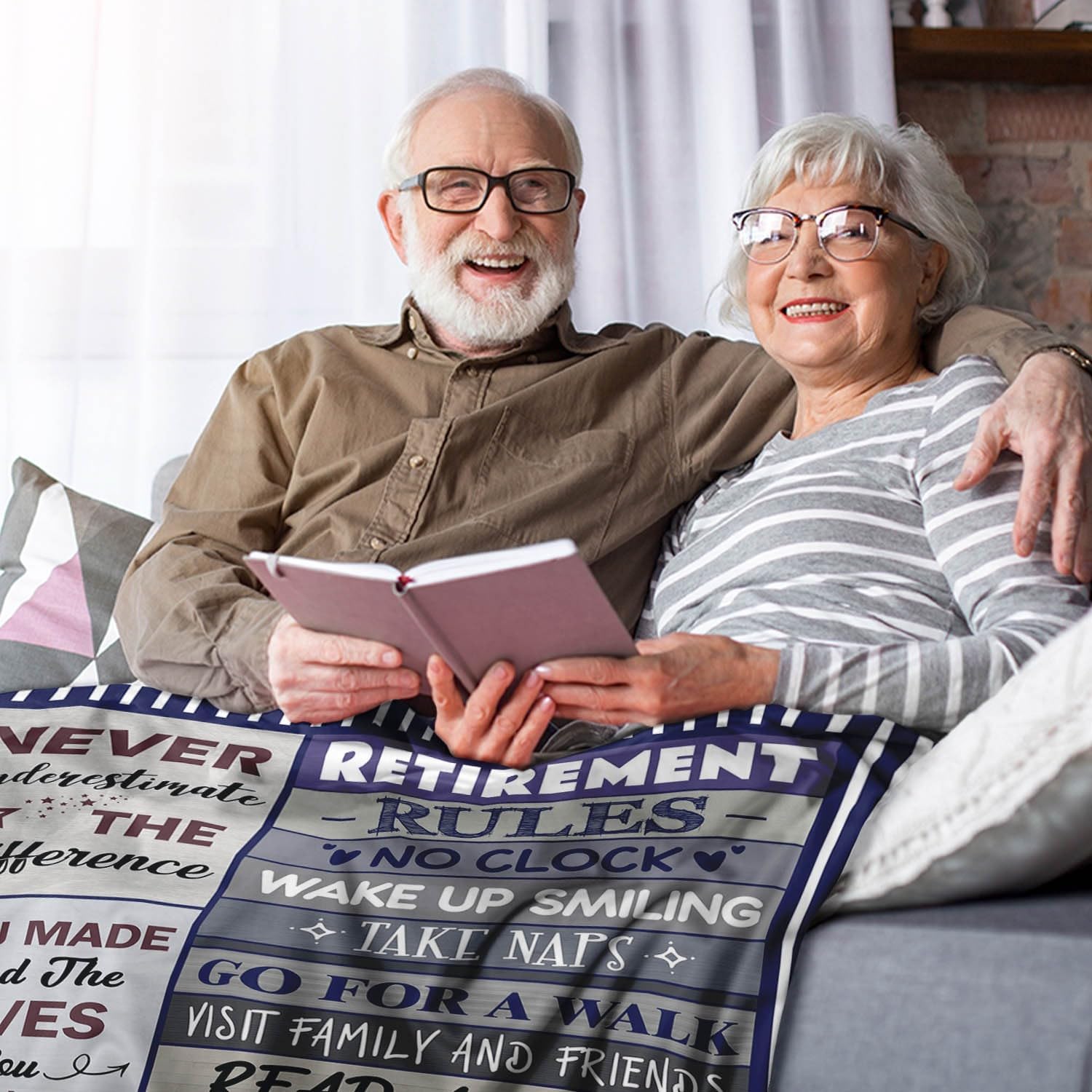 Retirement Gifts for Men 2026 - Retirement Blanket for Men - Funny Retirement Gifts for Man - Happy Retirement Gift for Coworker Friends Retirees - Retirement Decorations - Retired Blanket 50"x60" - Image 2