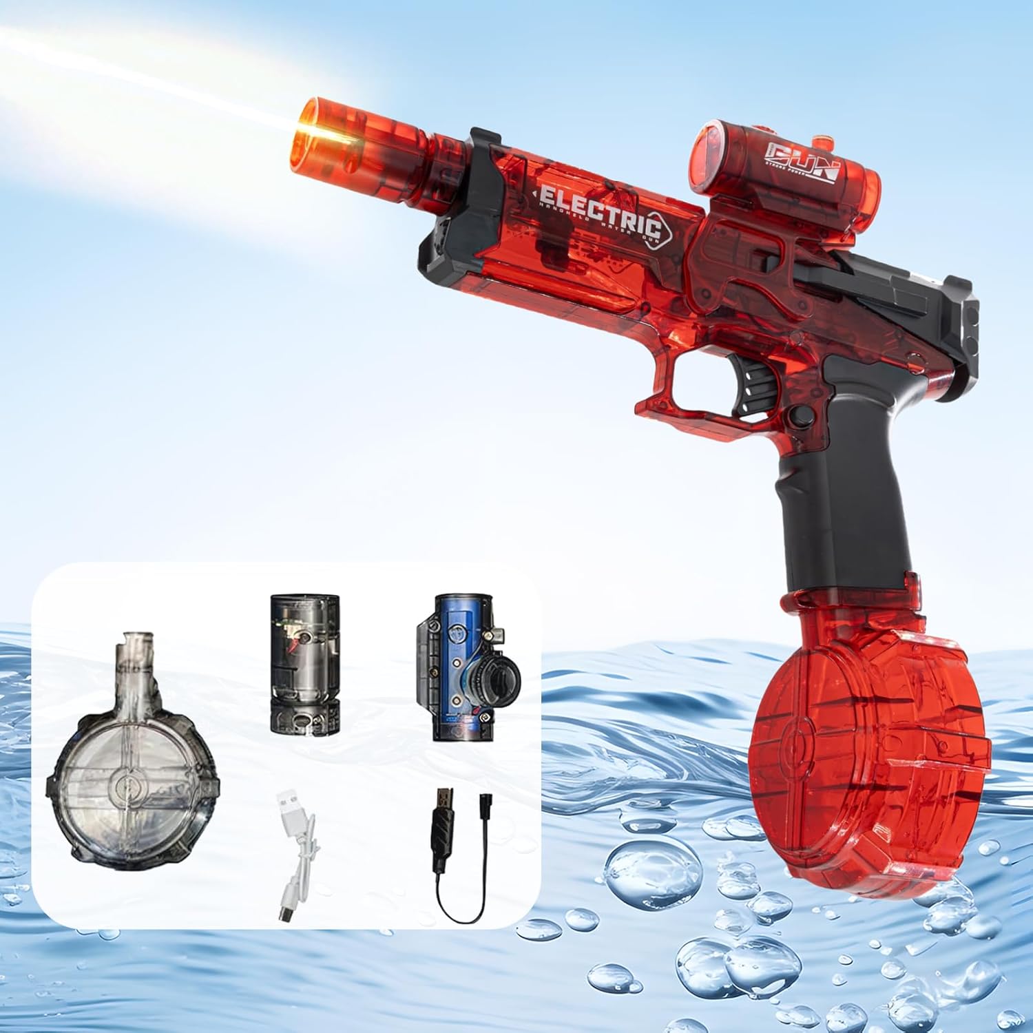 Ultimate Battle Blaster Electric Water Gun with Muzzle