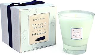 Bailey & Brooke Pink Grapefruit Filled Tumbler Glass Candle