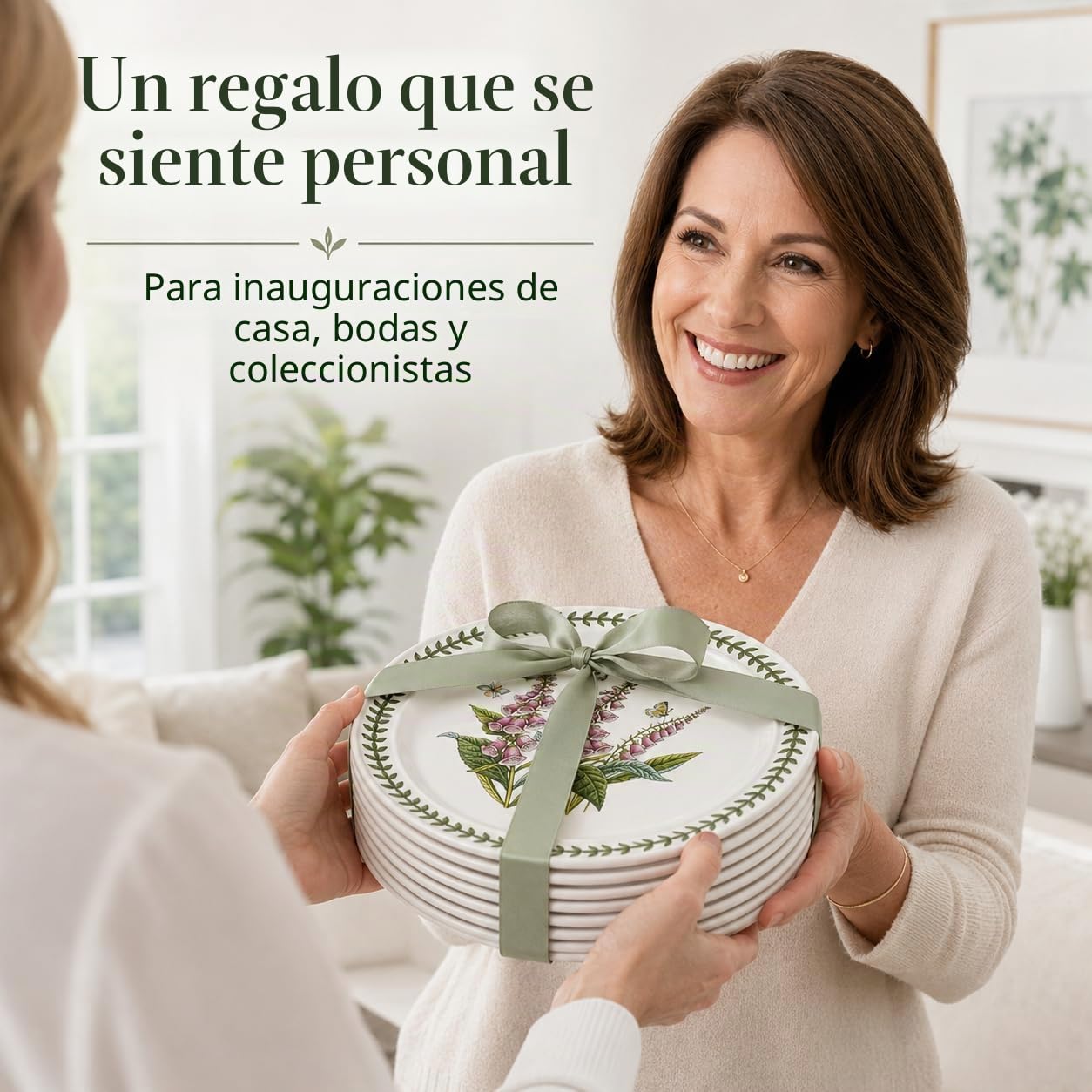 Portmeirion Botanic Garden - Juego de platos (6 unidades, 25 cm), diseño de flores