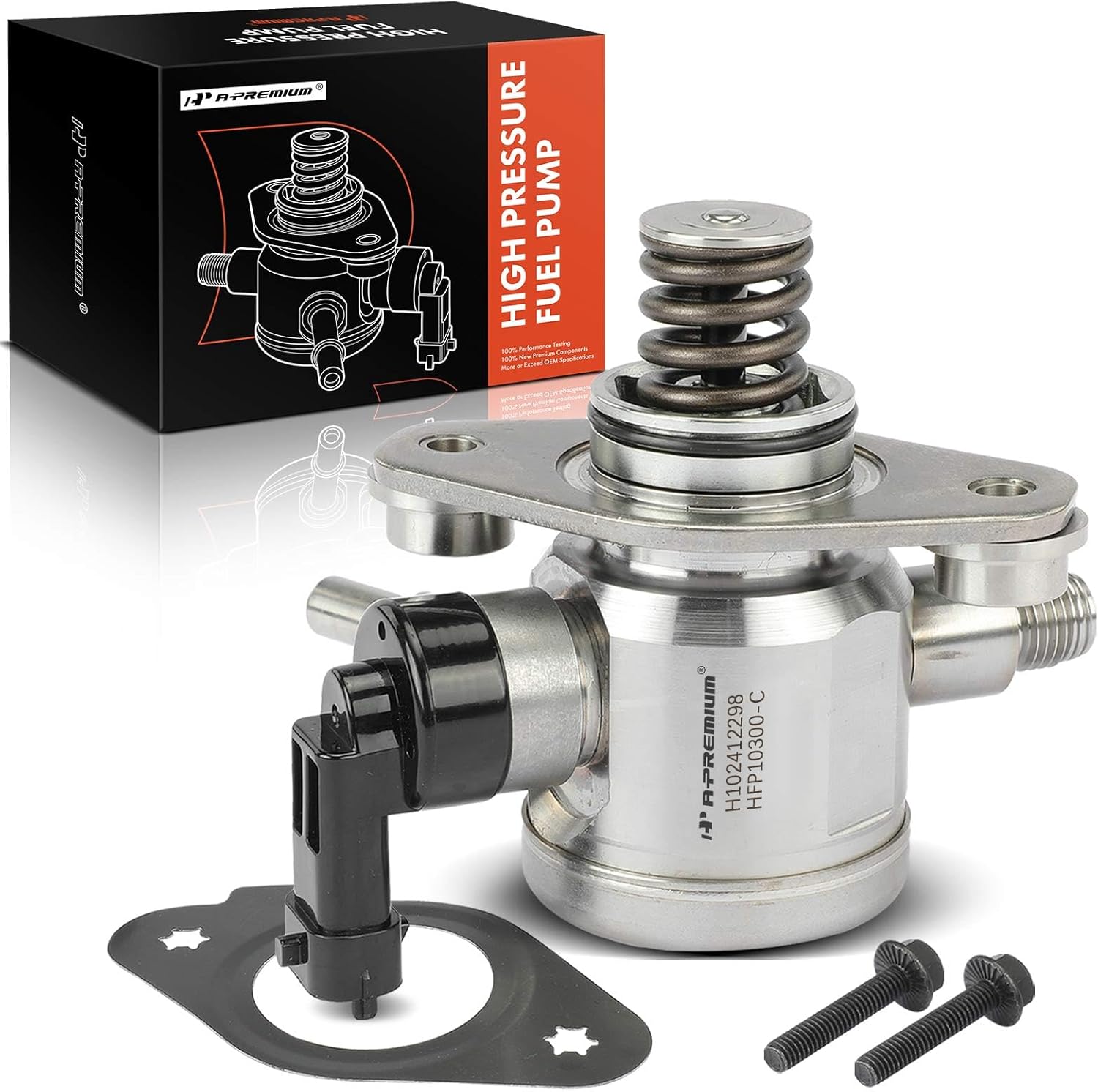 A-Premium High Pressure Fuel Pump with Gasket and Bolts Compatible with Chevrolet Equinox 2010-2017, Malibu 2013-2014, Impala & GMC Terrain 2010-2017 & Buick LaCrosse, Verano, Regal, L4 2.4L