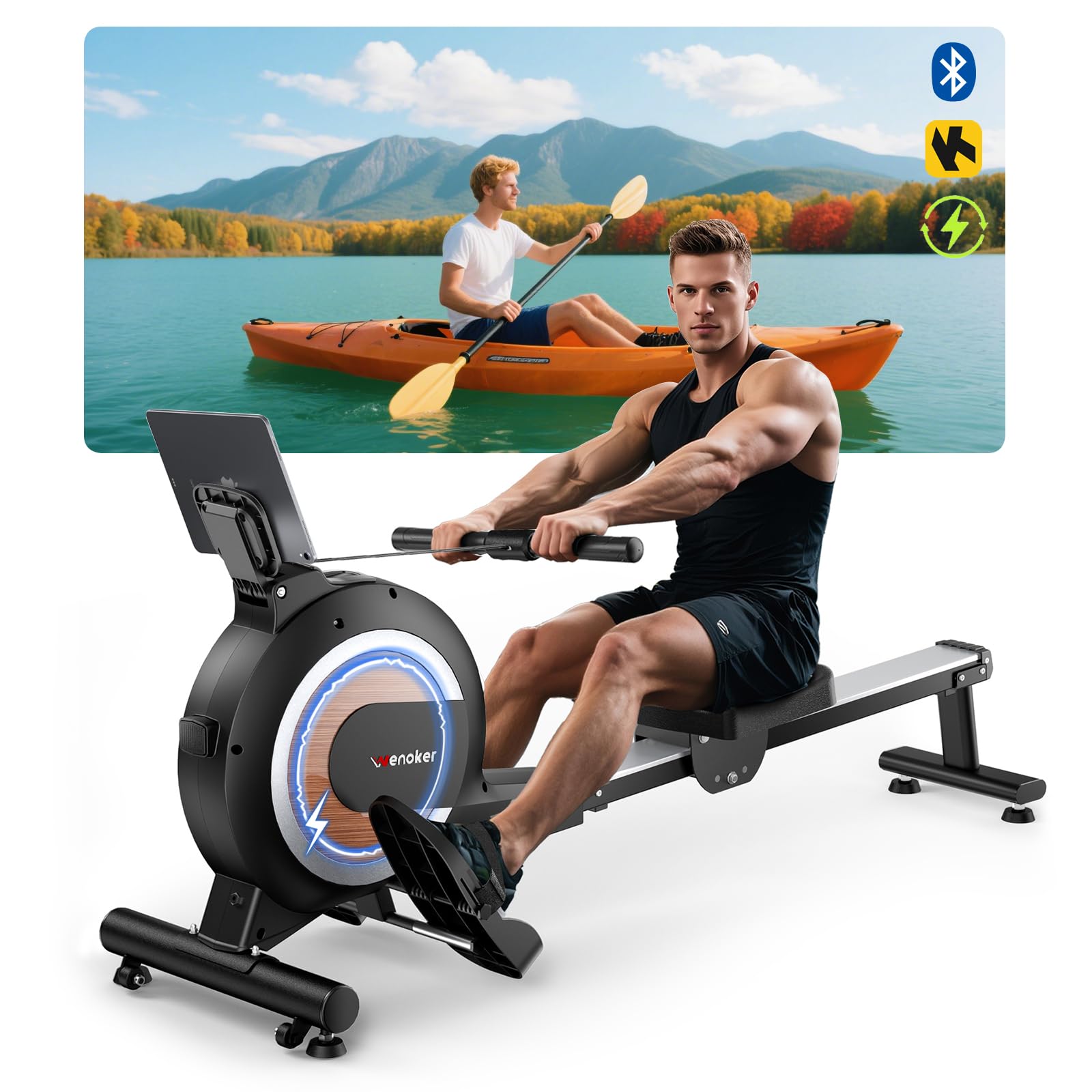 [2026 New] Rowing Machine for Home Gym with 32 Resistance Levels