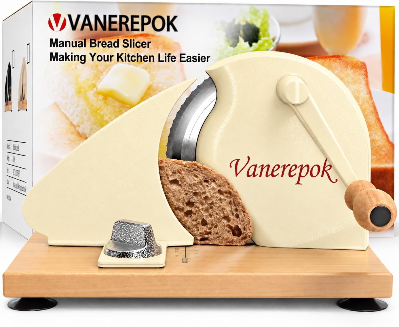 Manual Bread Slicer - Slice Like a Pro -1