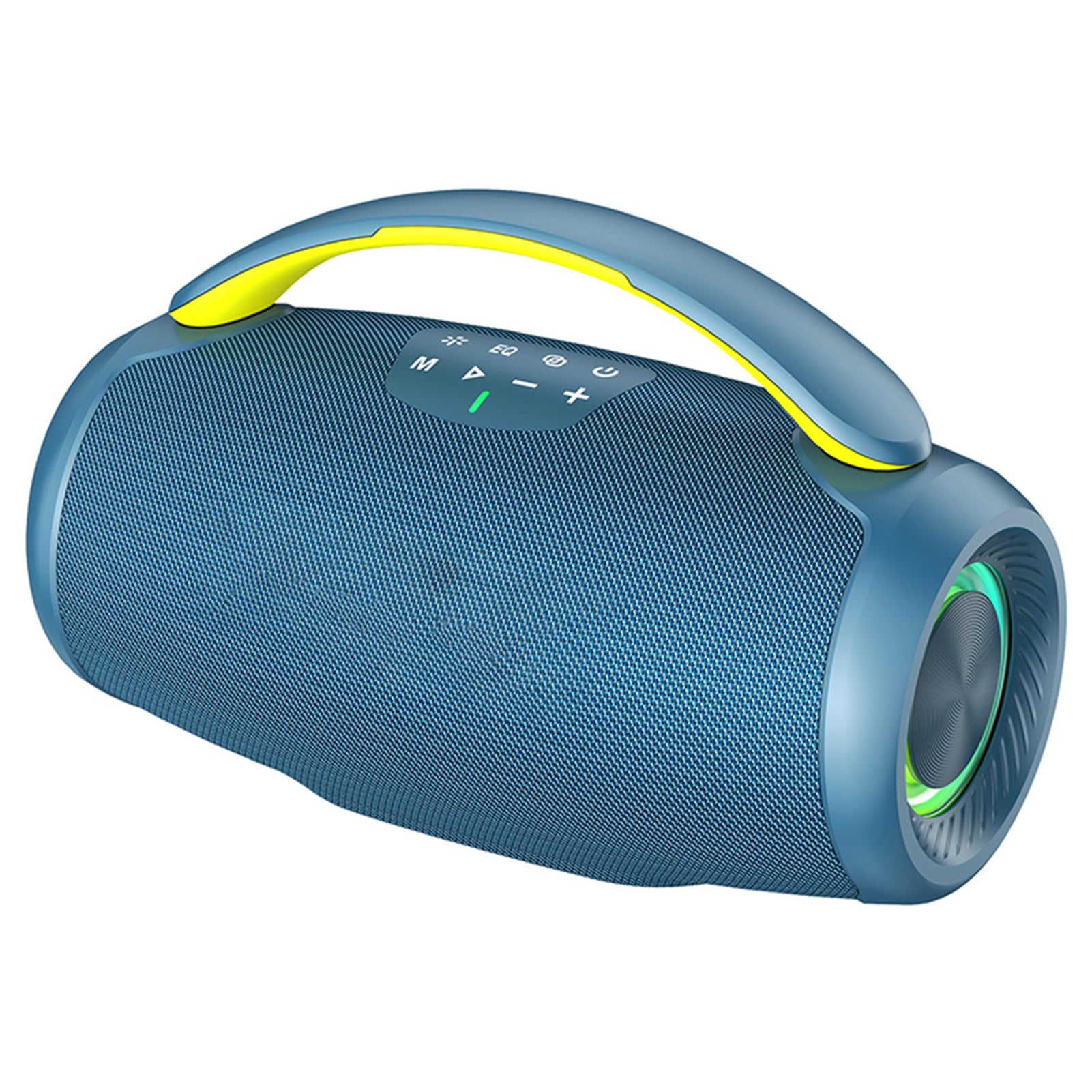 Cocoarm Altoparlante BT Portatile Altoparlante Wireless 50W con Luci BT 5.3 RGB Batteria da 6000 MAh Bassi Potenti per Feste in Casa Viaggi all'aperto (BLUE)