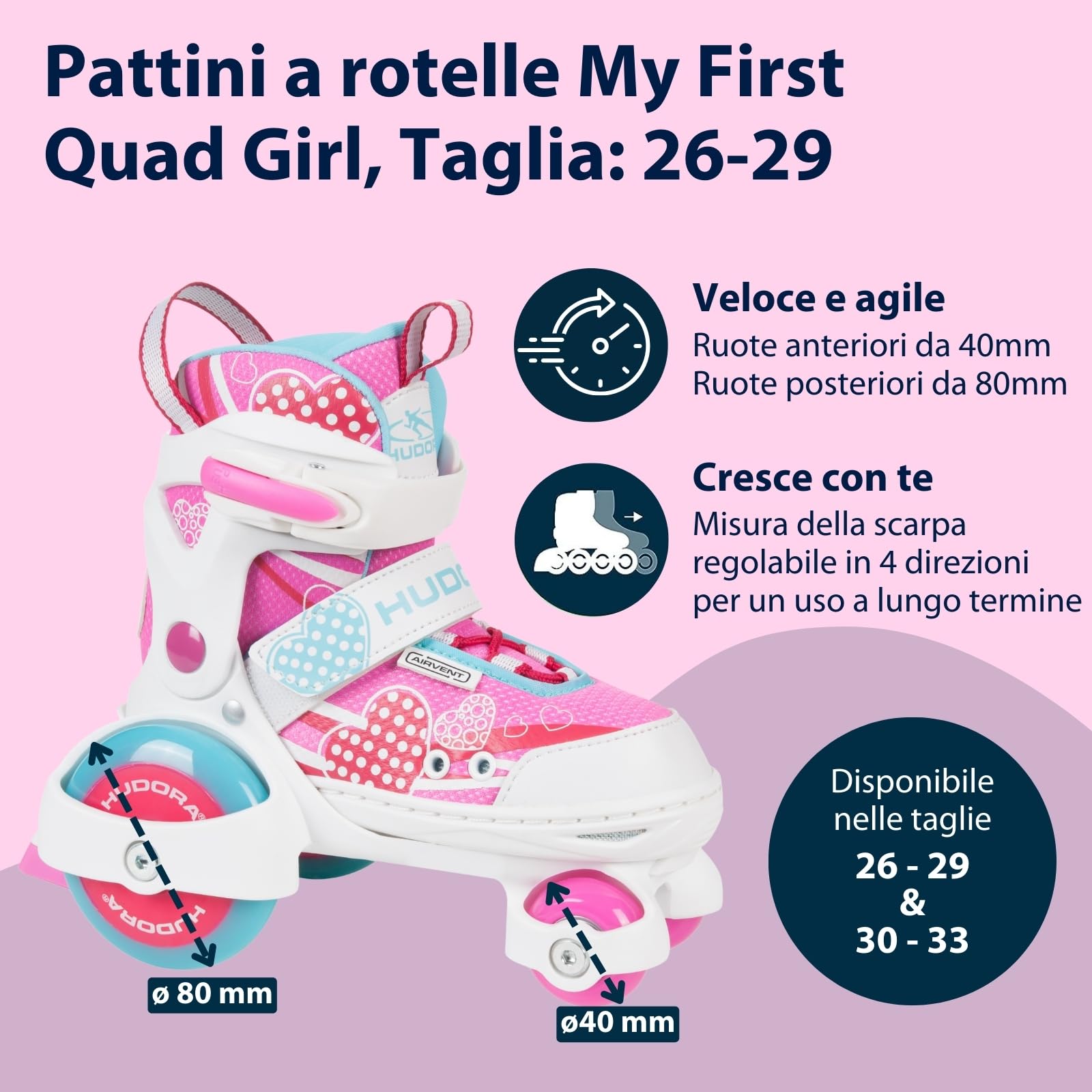 HUDORA My First Quad - Pattini a rotelle