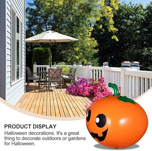 Miniatura 7 de NUOBESTY Decoraciones inflables de calabaza de Halloween, bola de calabaza impermeable, decoración de Halloween para patio, jardín y césped