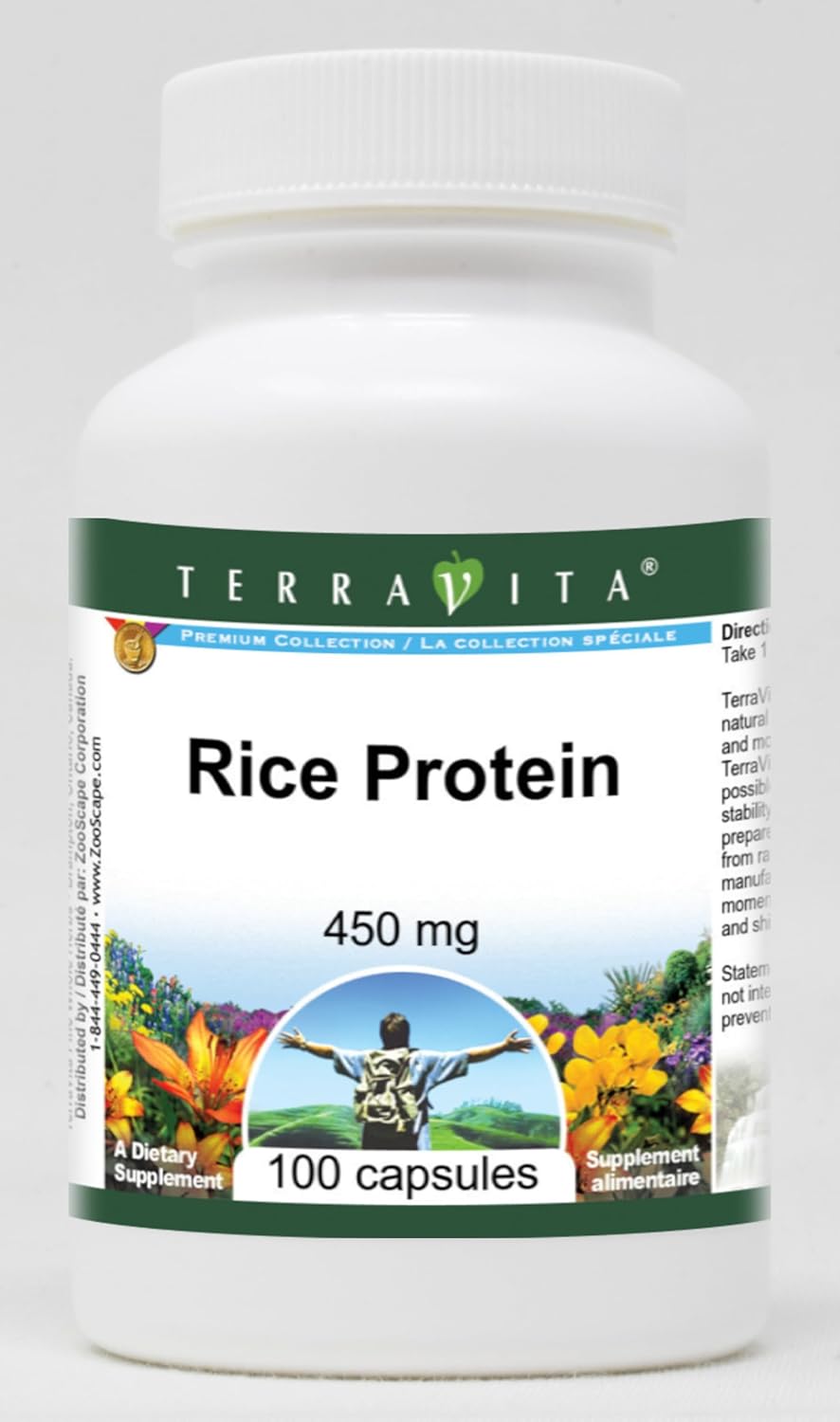 Rice Protein - 450 mg (100 Capsules, ZIN: 521320) - 3 Pack