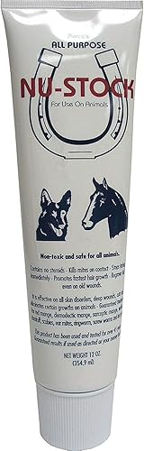 Nu-Stock Ungüento animal para uso general, no tóxico, contiene ungüento sin esteroides, 12 oz