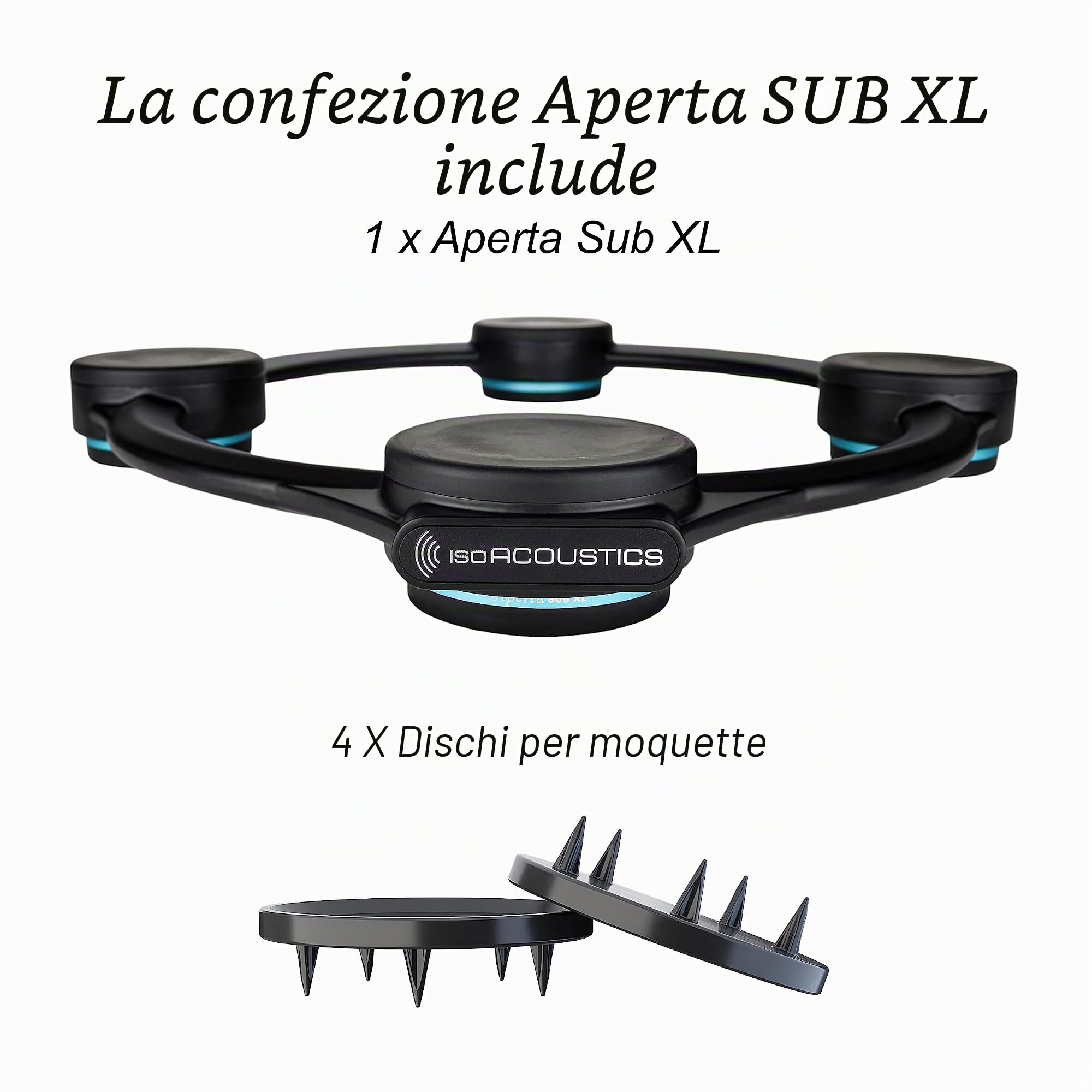 IsoAcoustics Aperta Sub XL Isolatore per subwoofer di grandi dimensioni (max 72,6 kg)