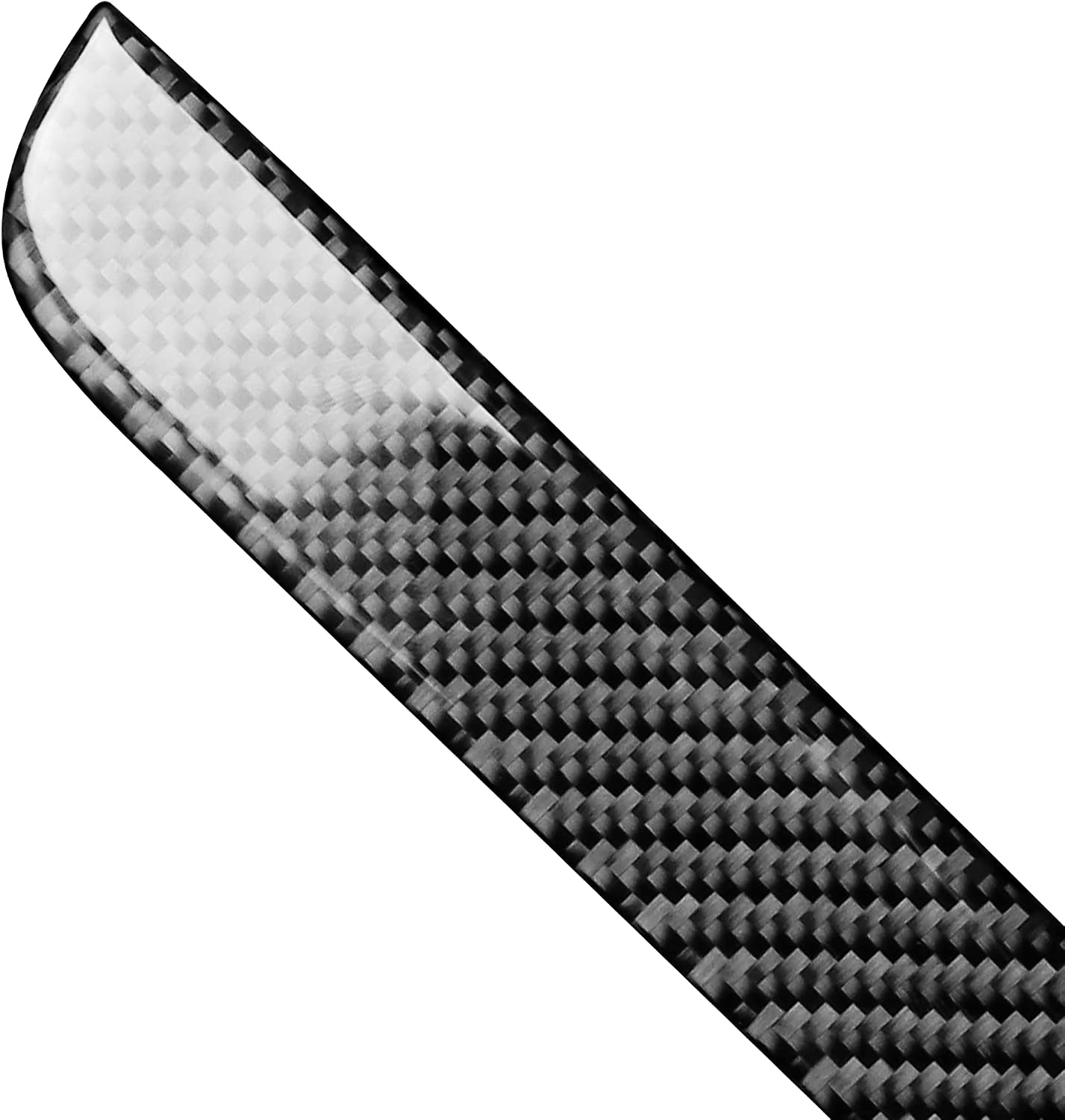 Real Premium Carbon Fiber Auto Interior Accessories Sticker Compatible with Subaru Impreza 2012-2016/Subaru XV Crosstrek 2013-2017 Car Co-Pilot Side Dashboard Decoration Trim Black