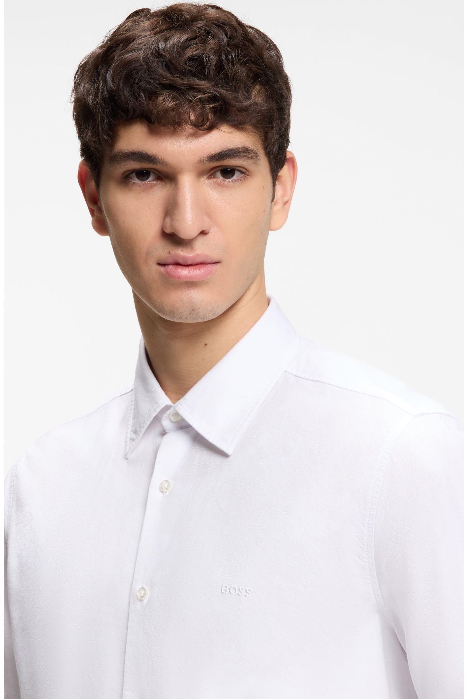 BOSS Regular-fit Hemd Aus Soft Gewaschener Oxford-Baumwolle