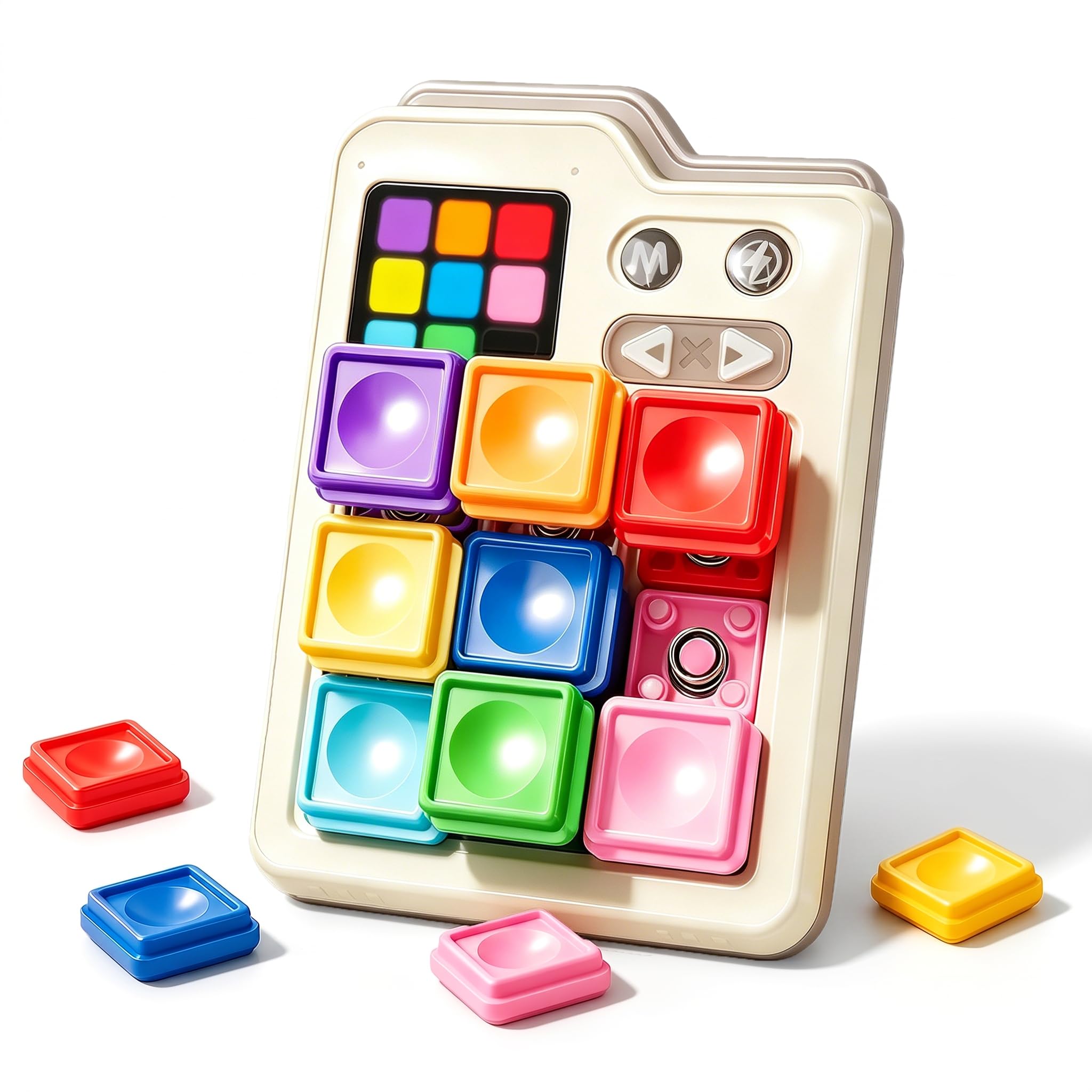 MinoLogic Super Slide Puzzle Game, 1000+ Challenges & 3 Modes Electronic Sliding Tile Puz…
